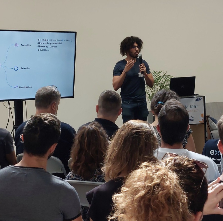 Wassim Rbila pendant une formation